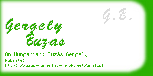 gergely buzas business card